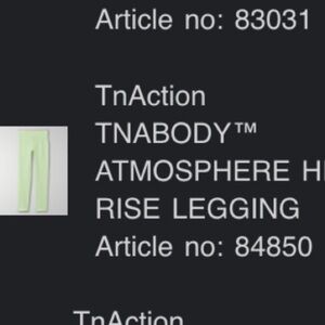 Aritzia Leggings. TNABODY ATMOSPHERE HI-RISE LEGGING. Fresh mint green Size: M